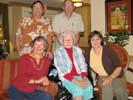 Joyce with Becky, David, Charls, and Mary November 2008