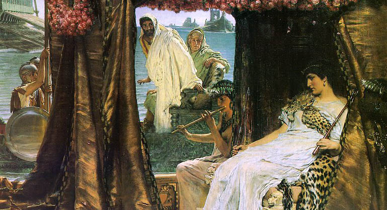 Alma-Tadema (Sir Lawrence), Antony and Cleopatra, 1883 (detail)