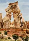 Rebecca McGoodwin Watercolor: Druid arch 2005